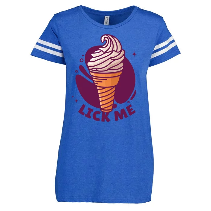 Lick Me Ice Cream Enza Ladies Jersey Football T-Shirt