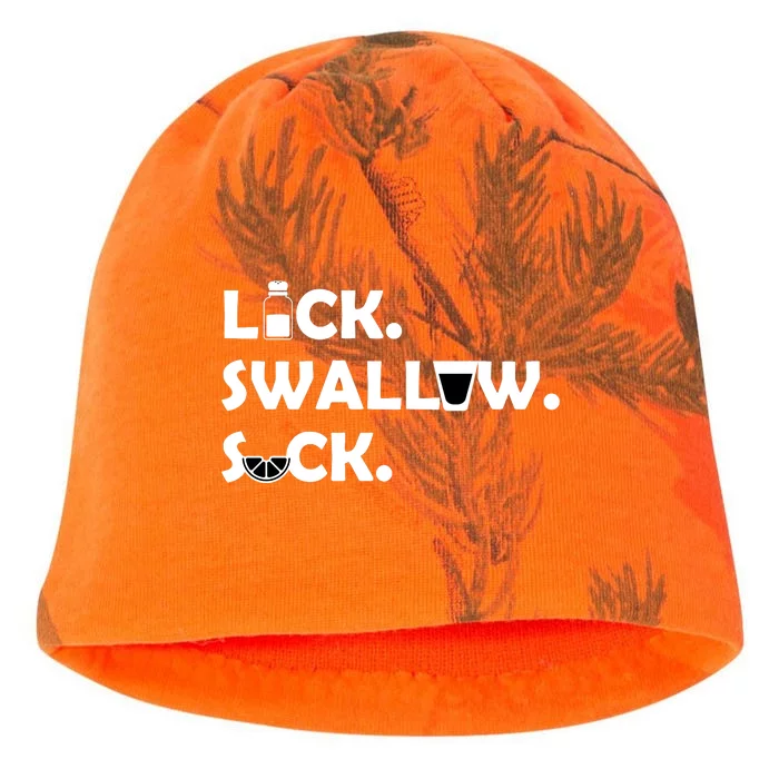 Lick Swallow Suck Funny Tequila Kati - Camo Knit Beanie