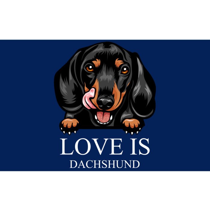 Love Is Dachshund Bumper Sticker