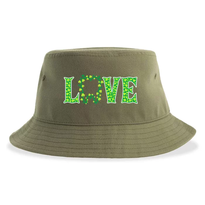 Love Irish Dentist Tooth St Patricks Day Shamrock Cute Gift Sustainable Bucket Hat