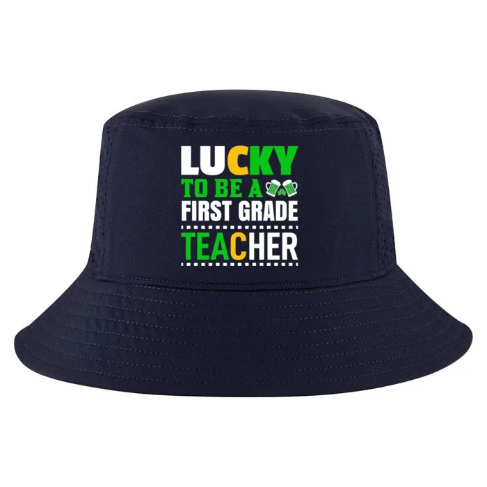 Lucky Irish First Grade Teacher Cool Comfort Performance Bucket Hat