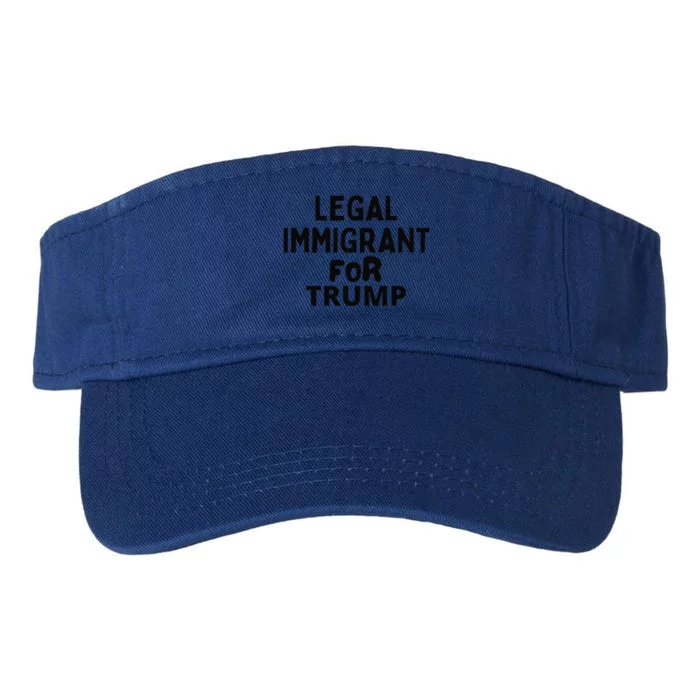 Legal Immigrant For Trump 2024 Valucap Bio-Washed Visor