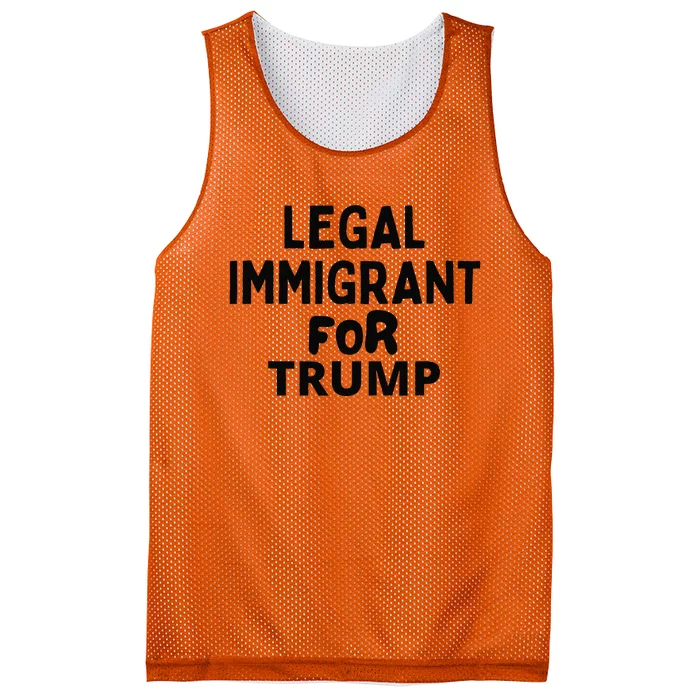 Legal Immigrant For Trump 2024 Mesh Reversible Basketball Jersey Tank