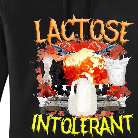 Lactose Intolerant Funny Sarcasm Oddly Specific Women's Pullover Hoodie