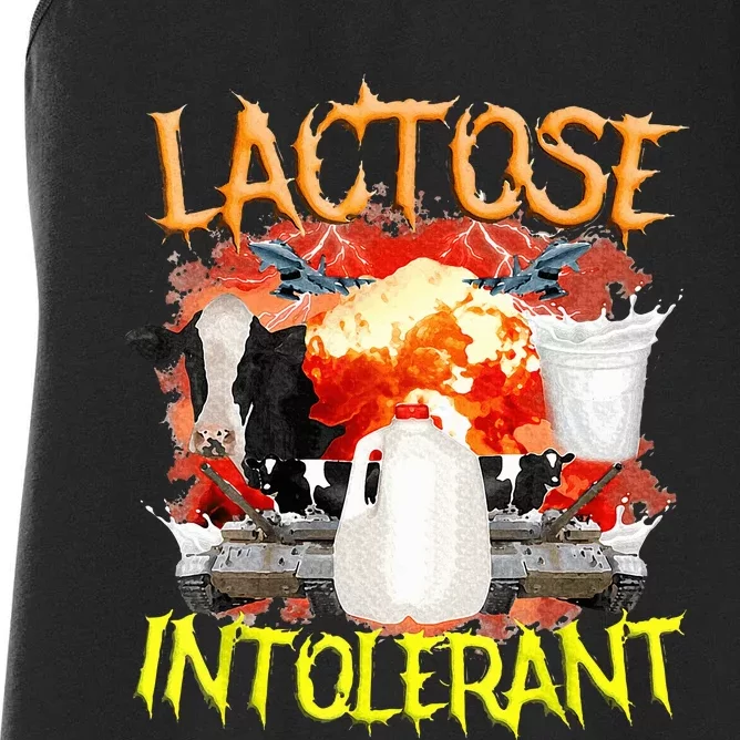 Lactose Intolerant Funny Sarcasm Oddly Specific Women's Racerback Tank