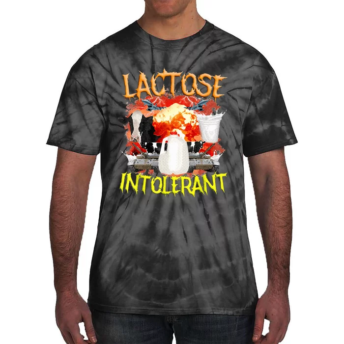 Lactose Intolerant Funny Sarcasm Oddly Specific Tie-Dye T-Shirt