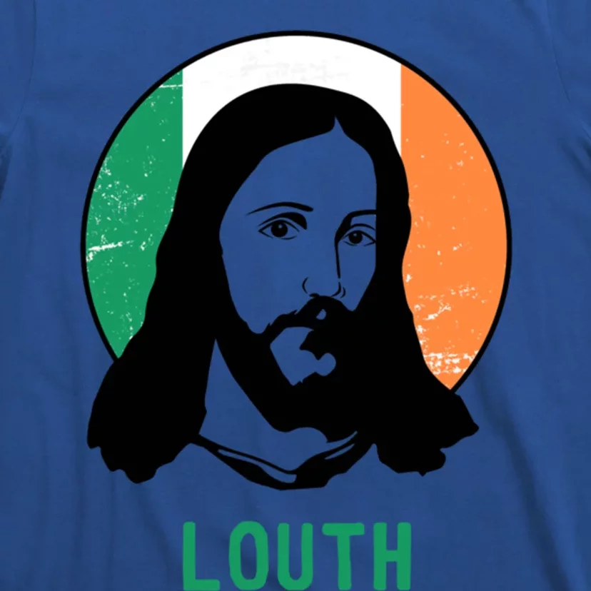 Louth Ireland Flag Jesus St Patricks Day Gift T-Shirt