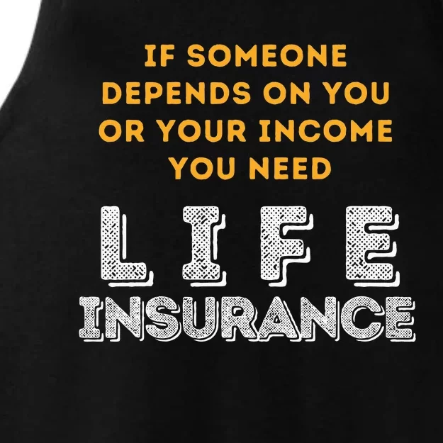 Life Insurance Financial Literacy Saying Financial Advisor Ladies Tri-Blend Wicking Tank