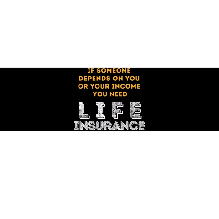 Life Insurance Financial Literacy Saying Financial Advisor Bumper Sticker