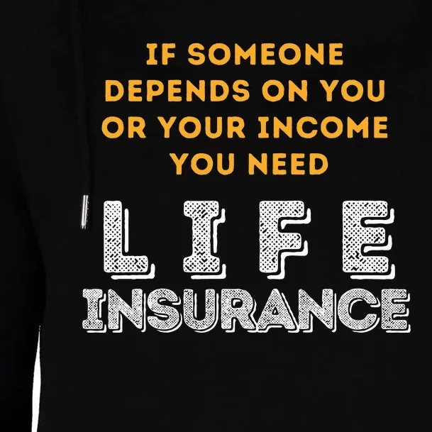 Life Insurance Financial Literacy Saying Financial Advisor Womens Funnel Neck Pullover Hood