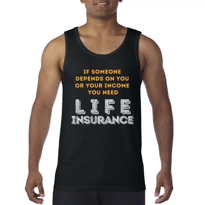 Life Insurance Financial Literacy Saying Financial Advisor Tank Top