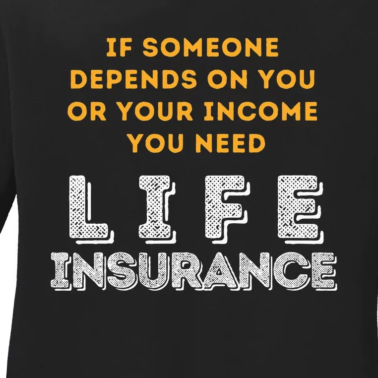 Life Insurance Financial Literacy Saying Financial Advisor Ladies Long Sleeve Shirt