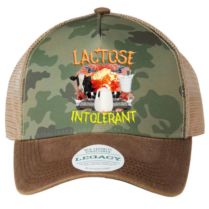 Lactose Intolerant  Funny Sarcasm Oddly Specific Meme Legacy Tie Dye Trucker Hat