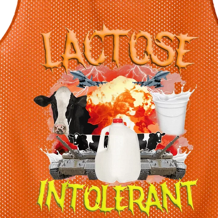 Lactose Intolerant  Funny Sarcasm Oddly Specific Meme Mesh Reversible Basketball Jersey Tank