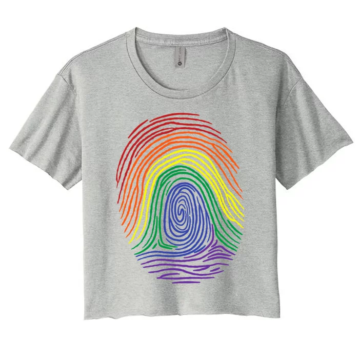 Lgbt Identity Funny Lgbt Pride Love Wins Gift Women's Crop Top Tee