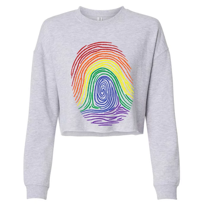 Lgbt Identity Funny Lgbt Pride Love Wins Gift Cropped Pullover Crew