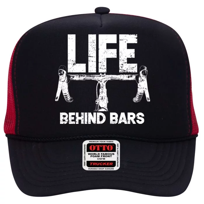 Life Behind Bars Bicycle High Crown Mesh Trucker Hat