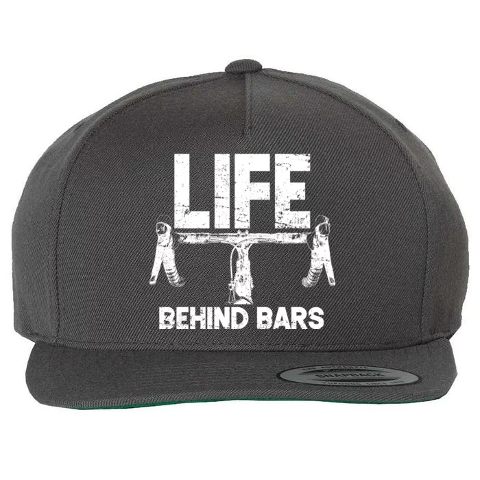 Life Behind Bars Bicycle Wool Snapback Cap