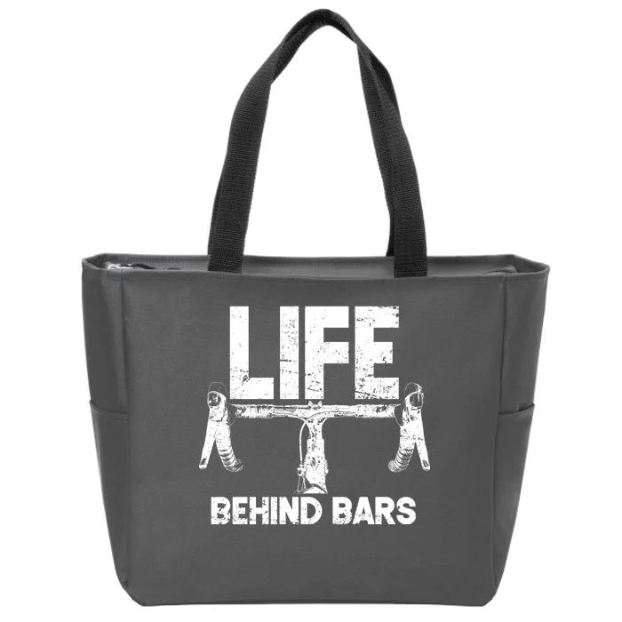 Life Behind Bars Bicycle Zip Tote Bag