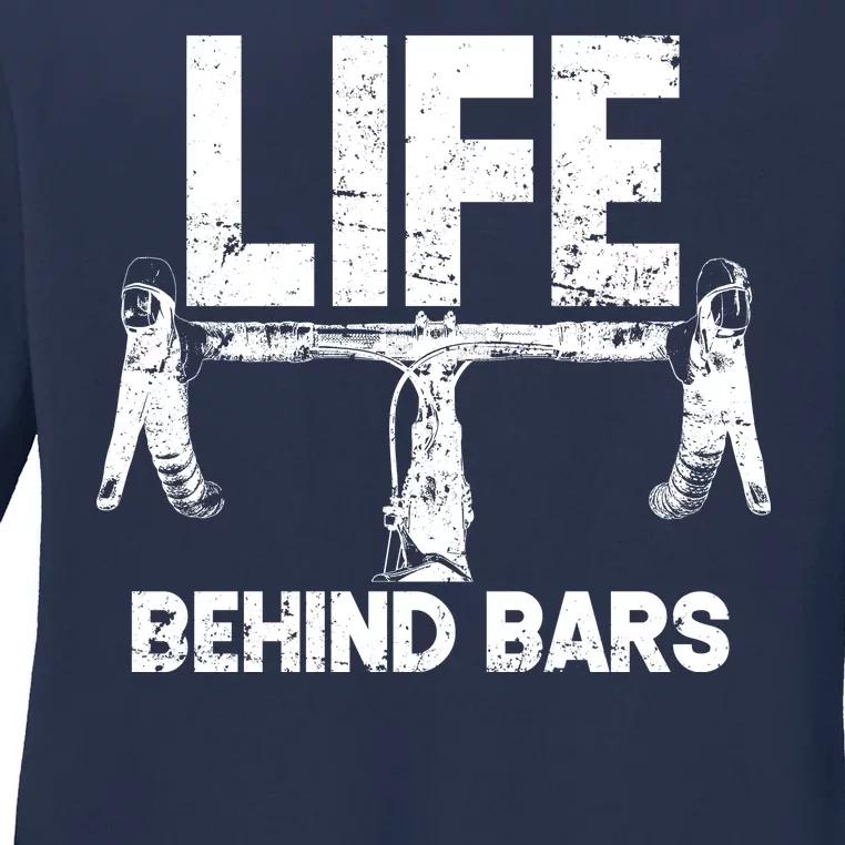 Life Behind Bars Bicycle Ladies Long Sleeve Shirt