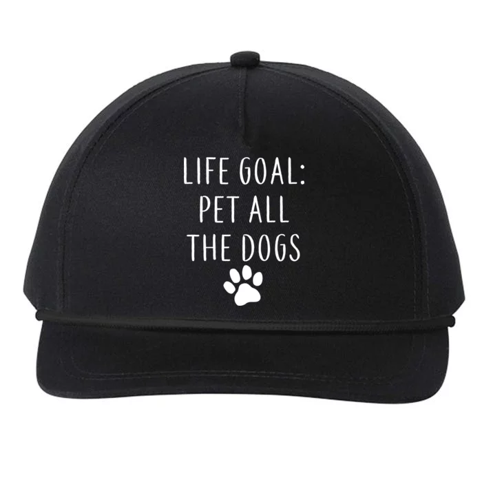 Life Goal Pet All Dogs Funny Snapback Five-Panel Rope Hat