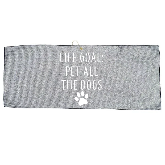 Life Goal Pet All Dogs Funny Large Microfiber Waffle Golf Towel