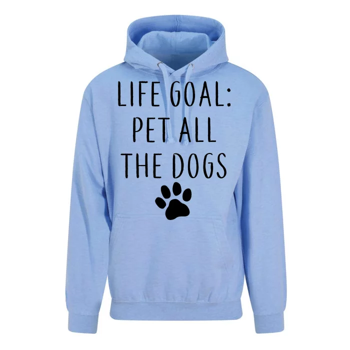 Life Goal Pet All Dogs Funny Unisex Surf Hoodie