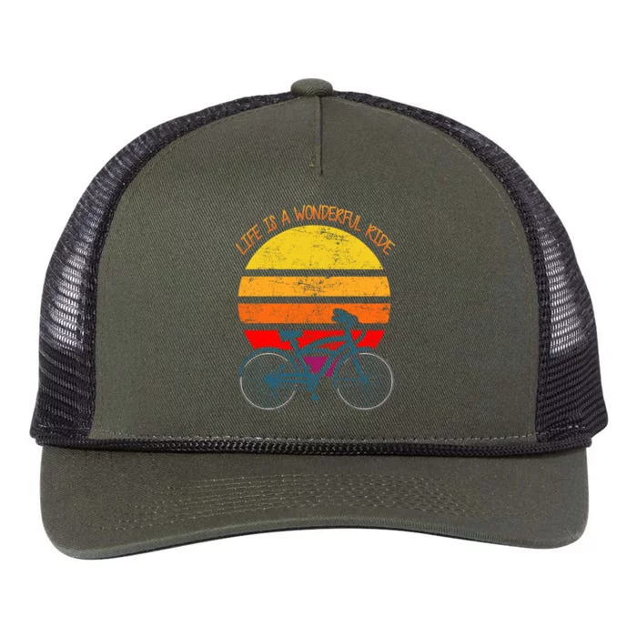 Life Is A Wonderful Ride Retro Rope Trucker Hat Cap