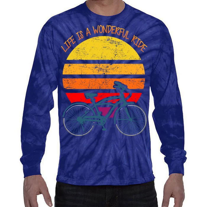 Life Is A Wonderful Ride Tie-Dye Long Sleeve Shirt