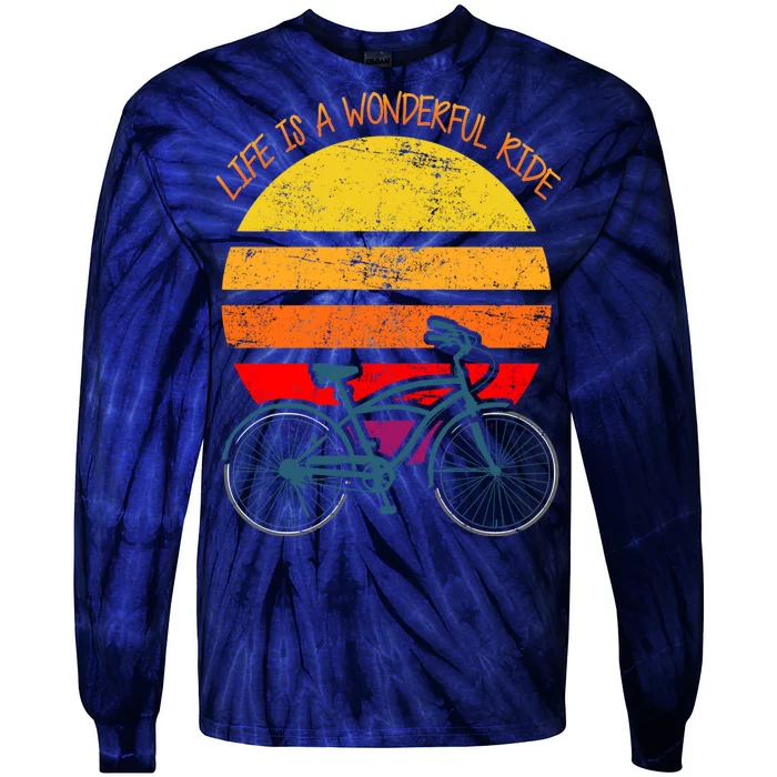 Life Is A Wonderful Ride Tie-Dye Long Sleeve Shirt