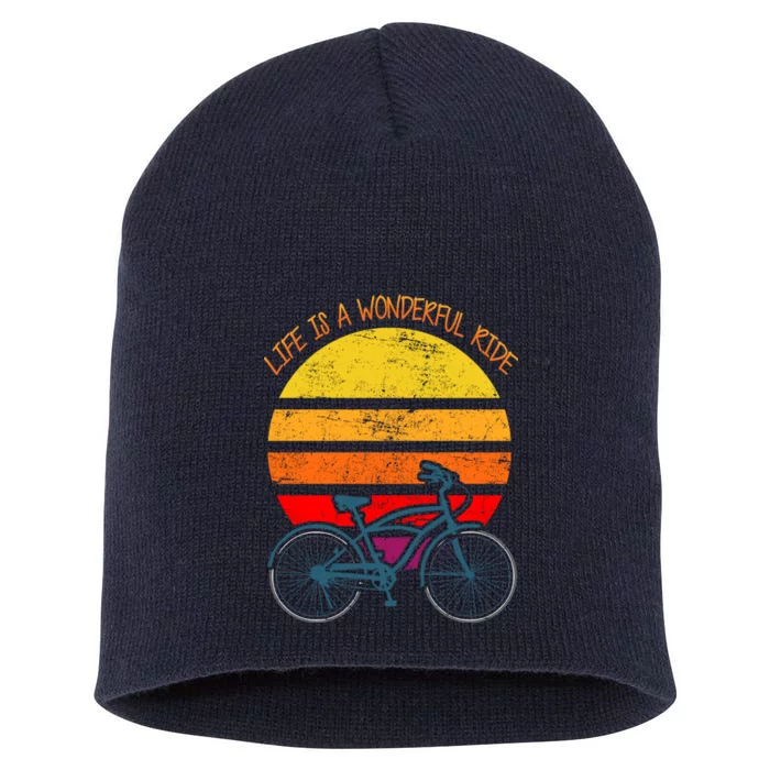 Life Is A Wonderful Ride Short Acrylic Beanie