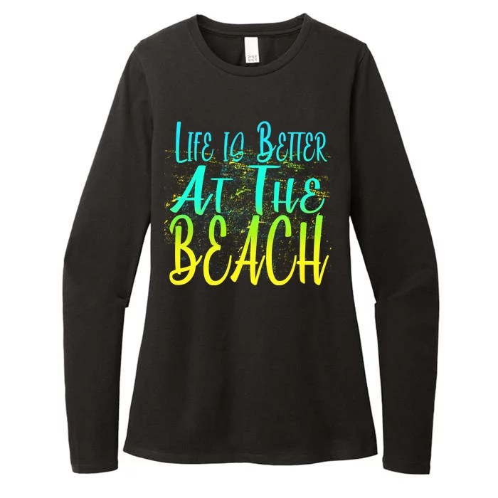 Life Is Better At The Beach Womens CVC Long Sleeve Shirt