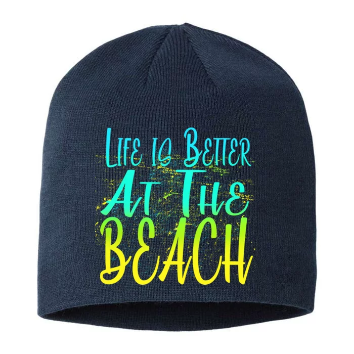 Life Is Better At The Beach 8 1/2in Sustainable Knit Beanie