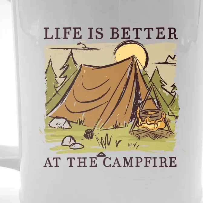 Life Is Better At The Campfire Front & Back Beer Stein