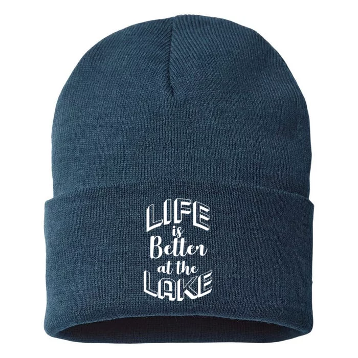 Life Is Better At The Lake Sustainable Knit Beanie