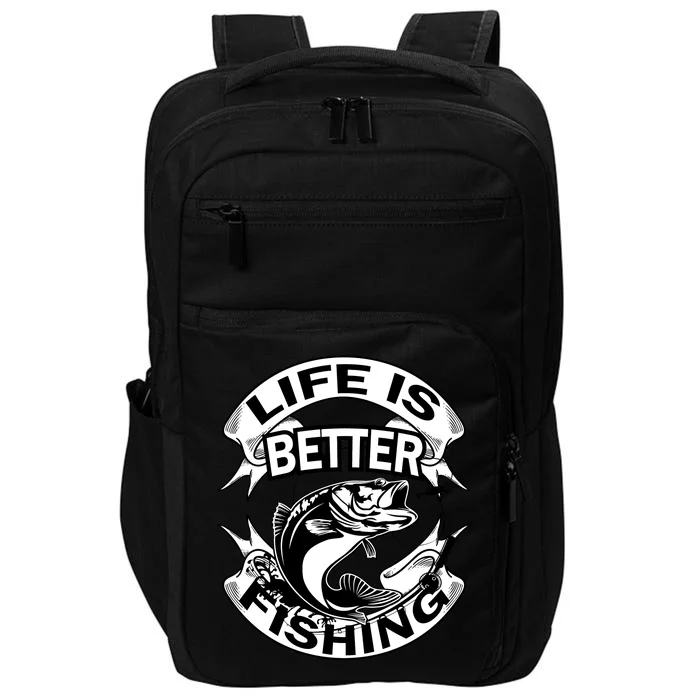 Life Is Better Fishing Impact Tech Backpack