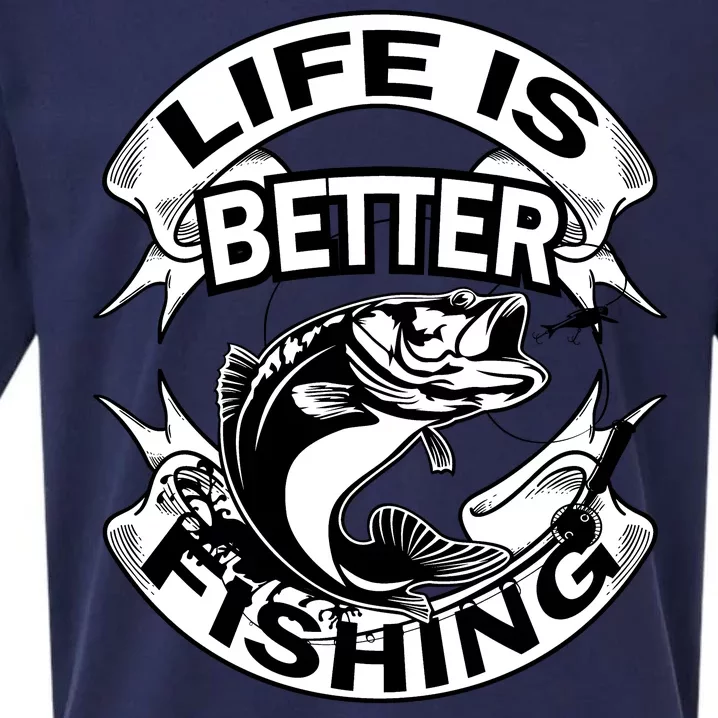 Life Is Better Fishing Sueded Cloud Jersey T-Shirt