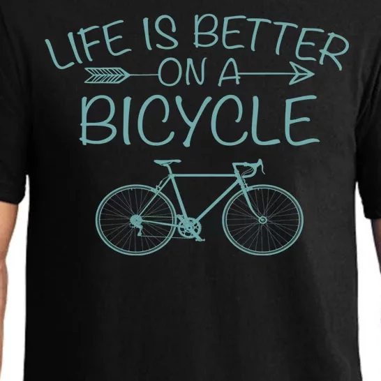 Life Is Better On A Bicycle Pajama Set