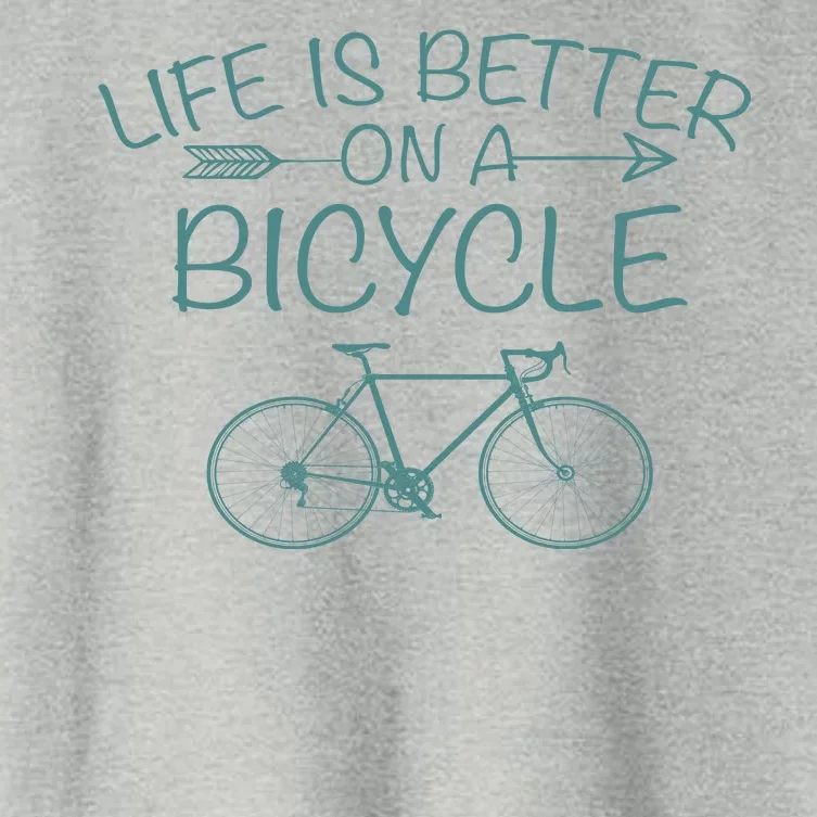 Life Is Better On A Bicycle Women's Crop Top Tee