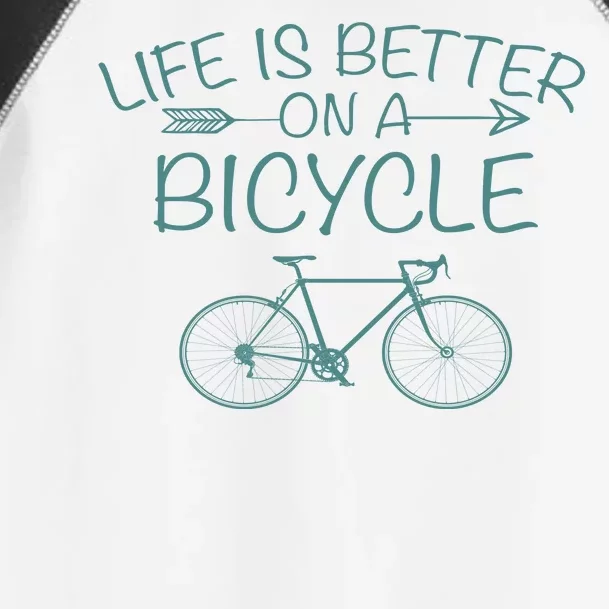 Life Is Better On A Bicycle Toddler Fine Jersey T-Shirt