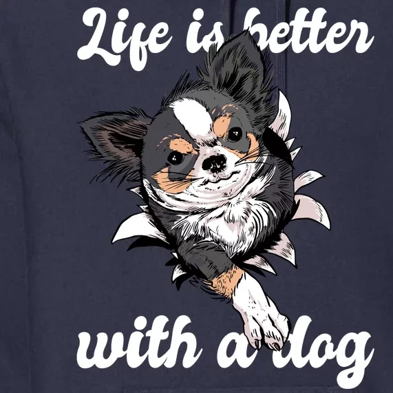 Life Is Better With A Dog Cute Premium Hoodie