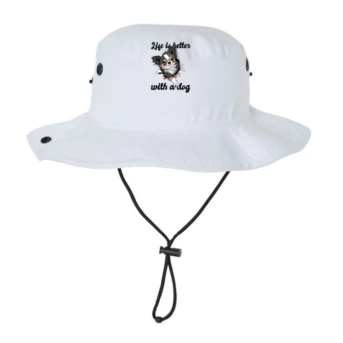 Life Is Better With A Dog Cute Legacy Cool Fit Booney Bucket Hat