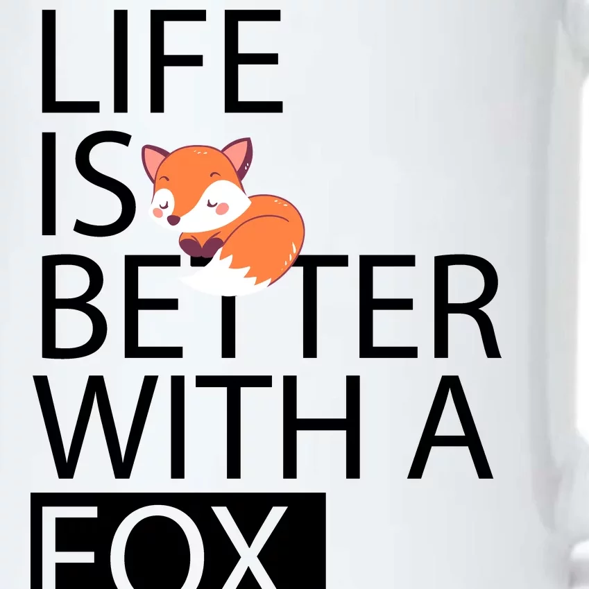 Life Is Better With A Fox Black Color Changing Mug