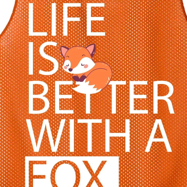 Life Is Better With A Fox Mesh Reversible Basketball Jersey Tank