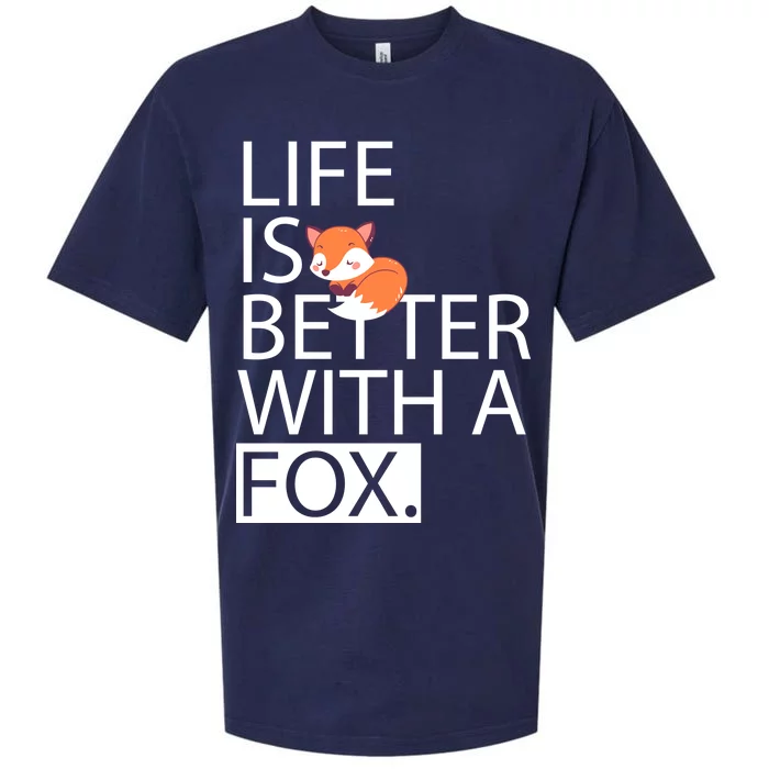 Life Is Better With A Fox Sueded Cloud Jersey T-Shirt