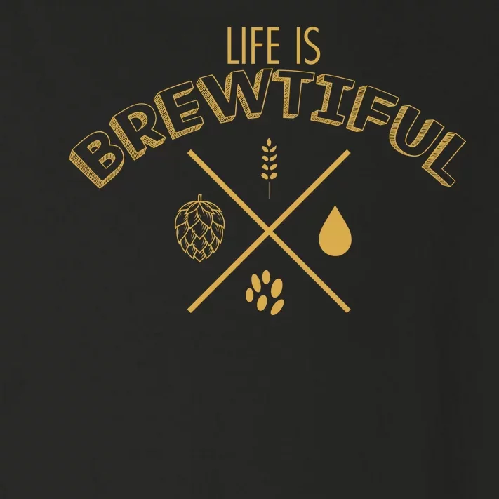 Life Is Brewtiful Toddler Long Sleeve Shirt