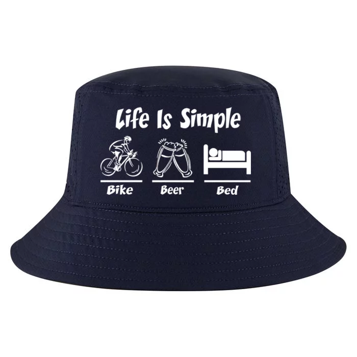 Life Is Simple Bike Beer Bed Cool Comfort Performance Bucket Hat