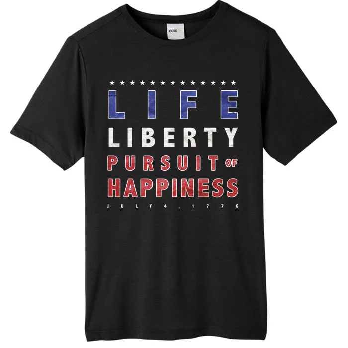 Life Liberty Pursuit Of Happiness ChromaSoft Performance T-Shirt