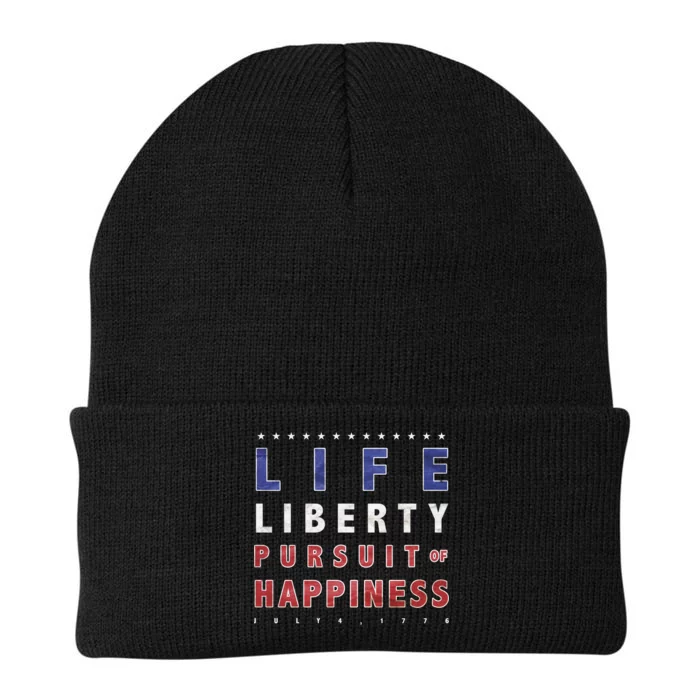 Life Liberty Pursuit Of Happiness Knit Cap Winter Beanie