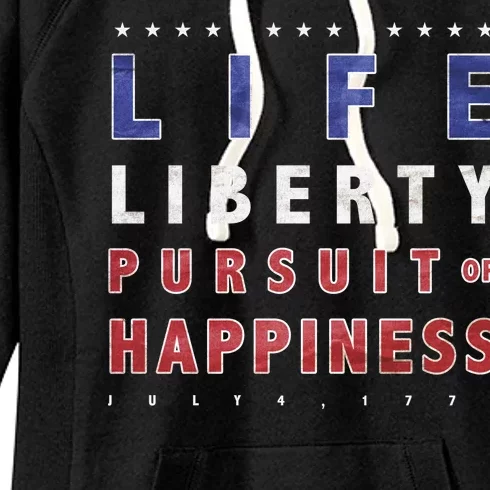 Life Liberty Pursuit Of Happiness Women's Fleece Hoodie